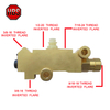 Brass Combination Three Function Brake Proportioning Valve For PV2 172-1353 PV2-B Disc / Disc Disc / Drum